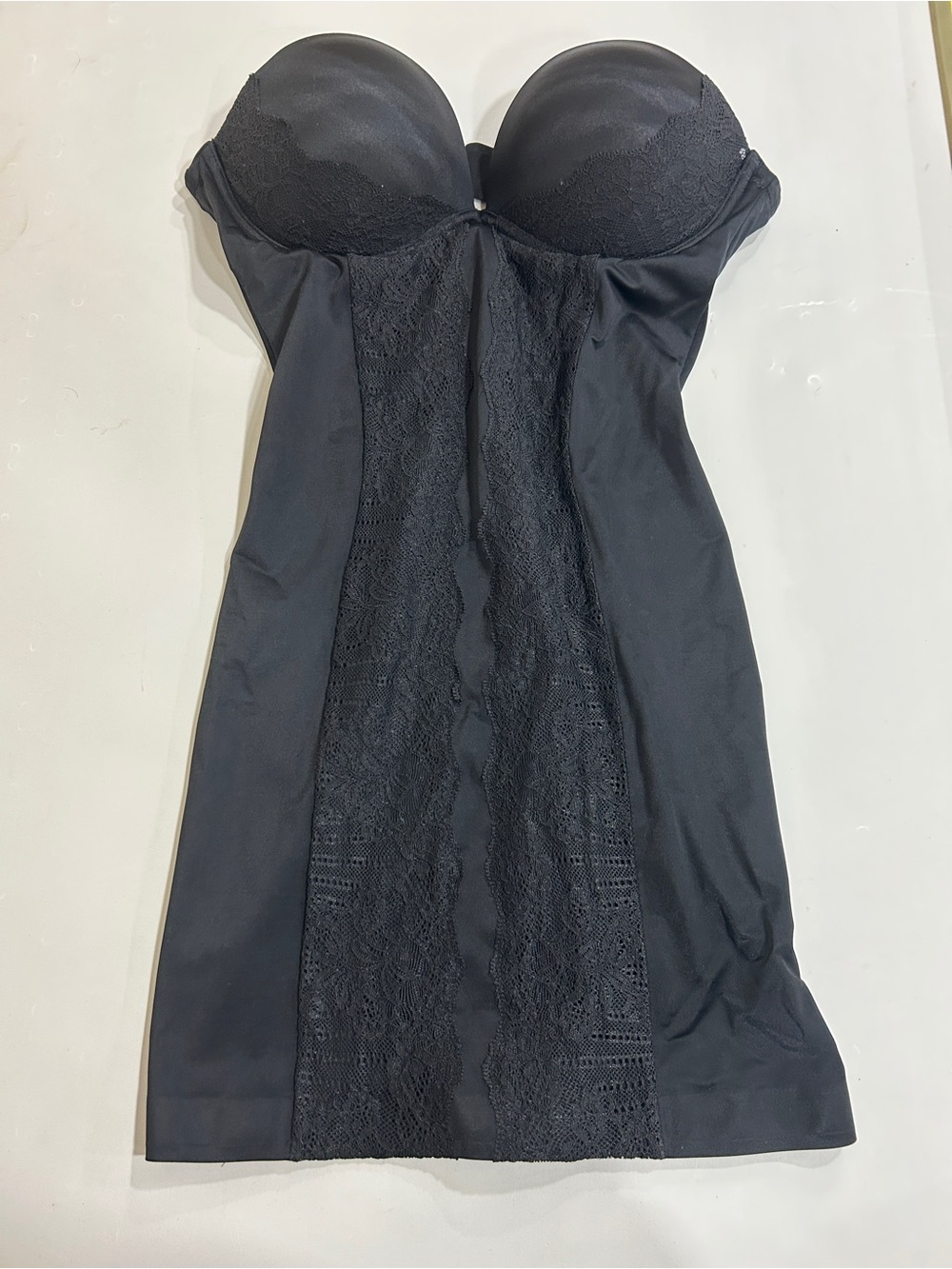 Victoria’s Secret Black Lace Body Shaper Slip Dress